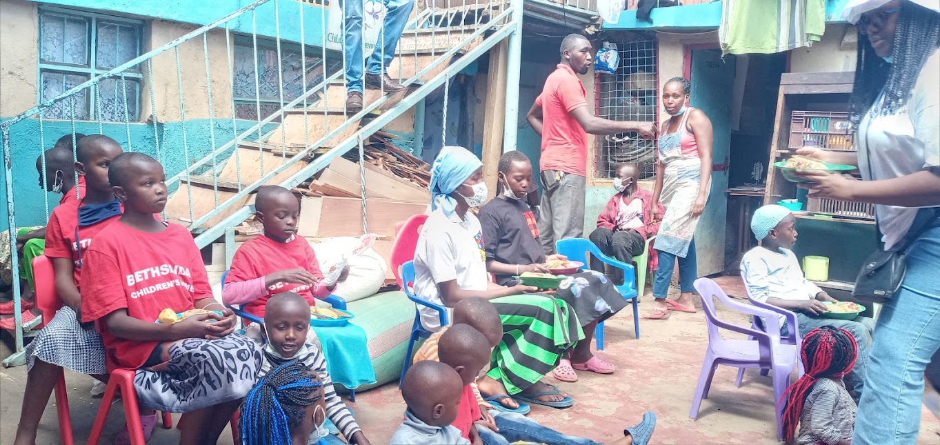 Children participating in a MentorSpace group activity