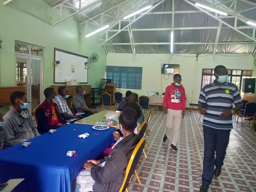 Children participating in MentorSpace learning and mentorship activities