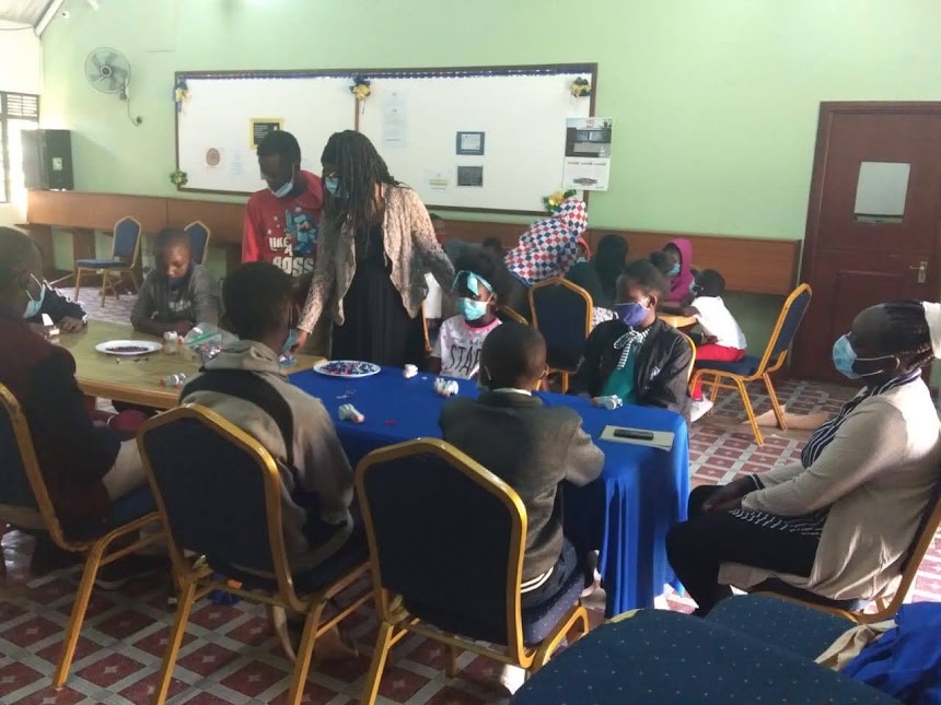 Children taking part in MentorSpace learning and mentorship activities
