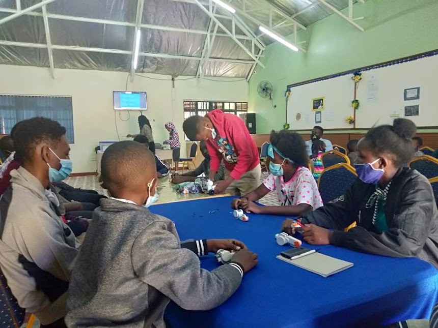 Children in MentorSpace learning activities